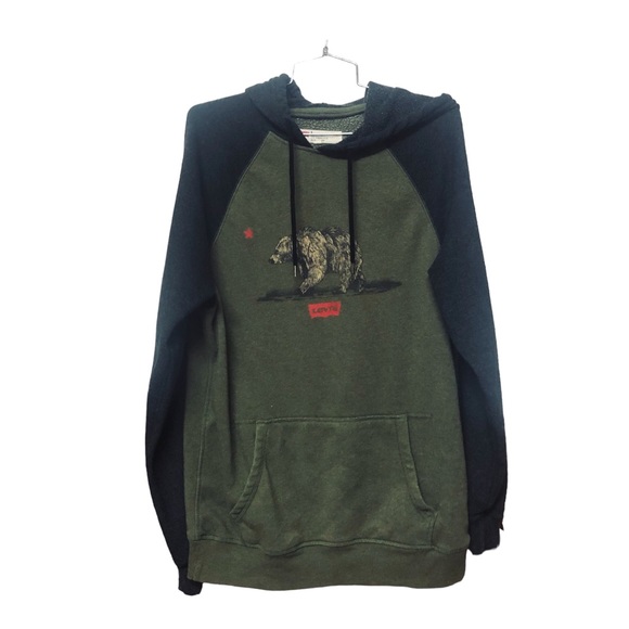 Levi’s California Flag Bear Hoodie Medium - Picture 1 of 5